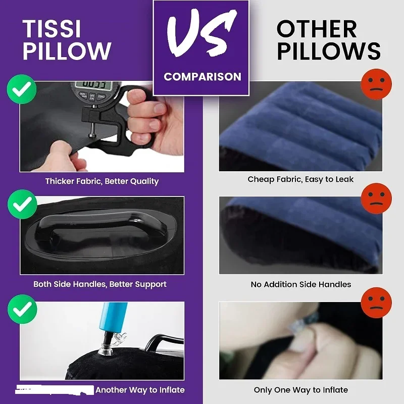 Inflatable Pillow for Sex Toys for Couples Furniture Sexy Sextoys Erotic Bdsm Sexuality Women Sexuals Adults Products Supplies