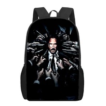 John Wick Film Backpack Women Men Backpacks Children Shoulder Bag School Bags Back Pack For Teenager Girls Boys Book Bag Female