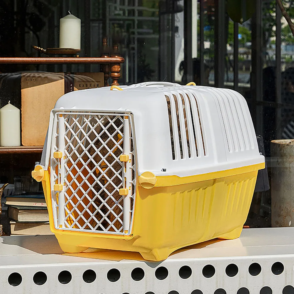 thumbnail image 4 of Caja de transporte portátil para mascotas, para exteriores, para gatos, para coche, para perros pequeños, suministros para mascotas, 4 of 5