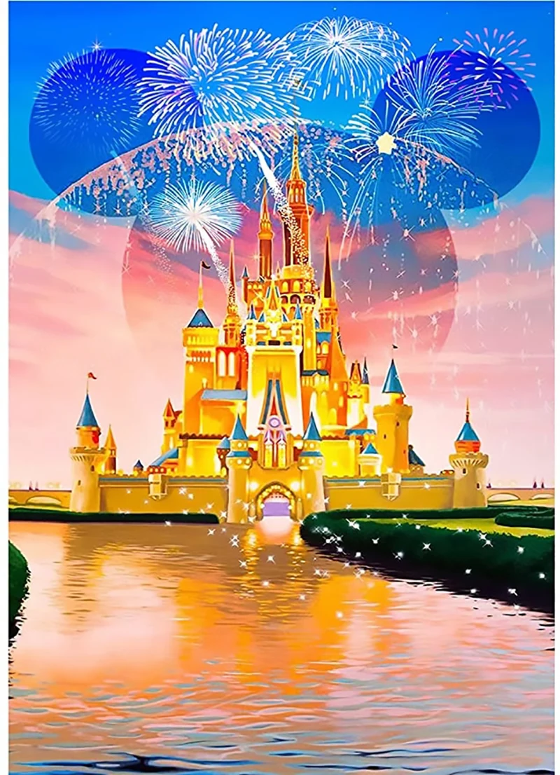 Disney Mickey Mouse Castle 5D Diamond Painting Art