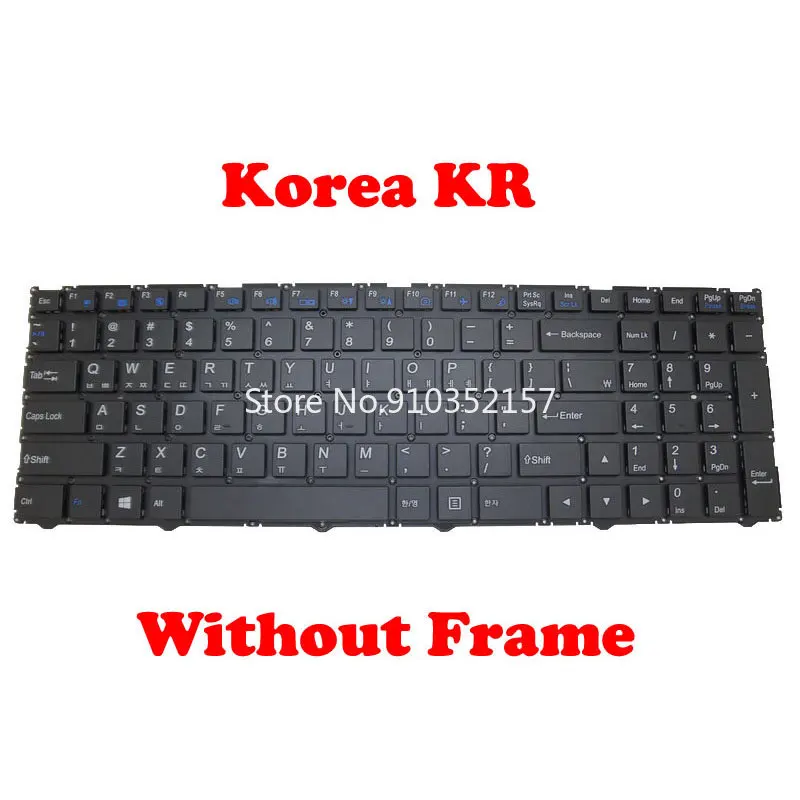

Черно-белая клавиатура для ноутбука JOOYON J15F 15,6 'Korea KR без рамки