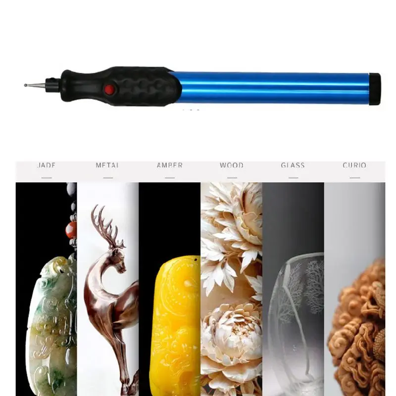 Portable Precision Engraving Pen DIY Engraving Tool Electric Engraver Etching Craft Scribe Jewelry Metal Glass Leather