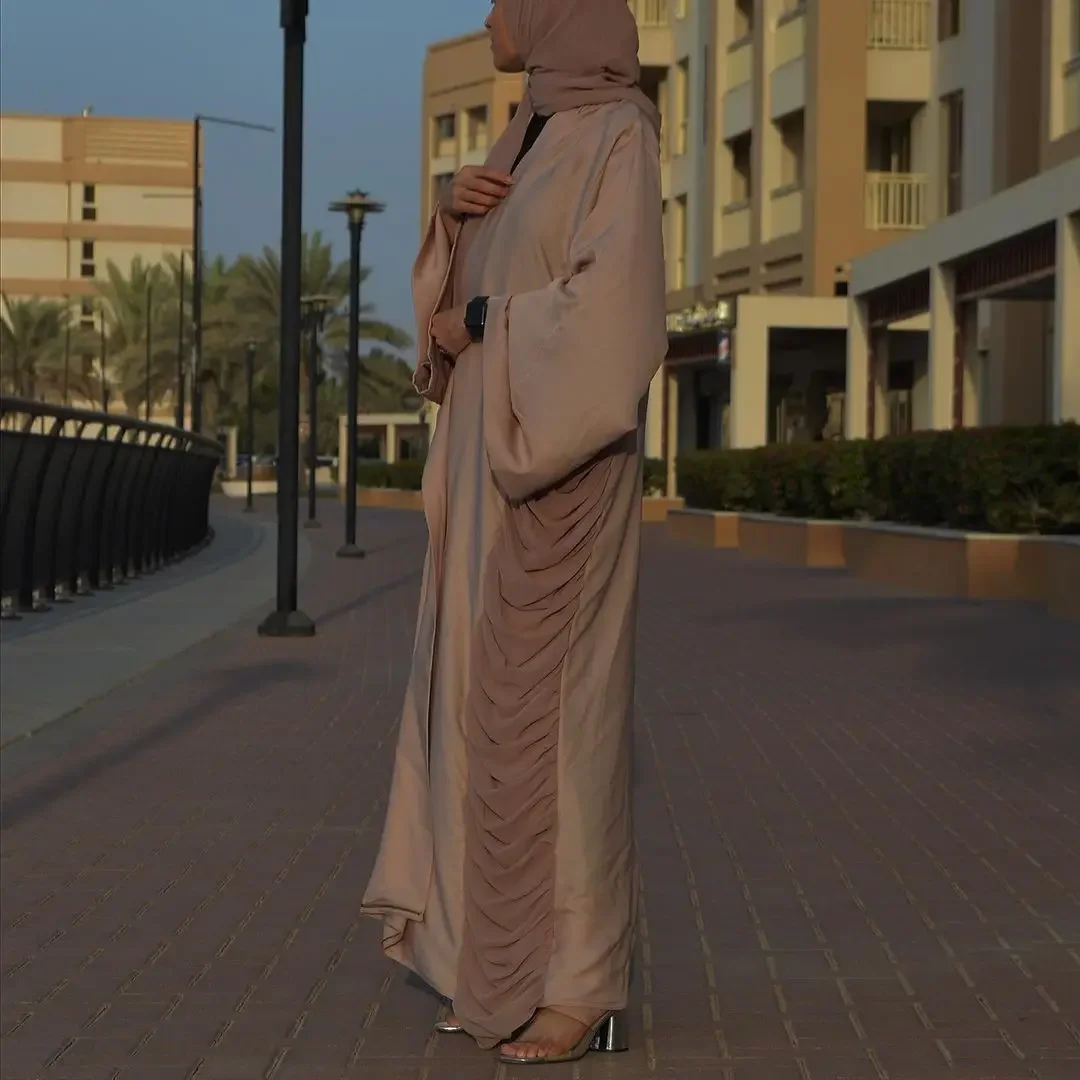 Plain Open Abaya Kimono Cardigan Muslim Turkey Chiffon Hijab Dress Abayas for Women Dubai Kaftan Robe African Islam Clothing