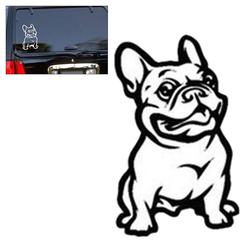 

Strong Adhesive 3d Stickers Vinyl Car Decal French Bulldog Dog Car Sticker (Black)