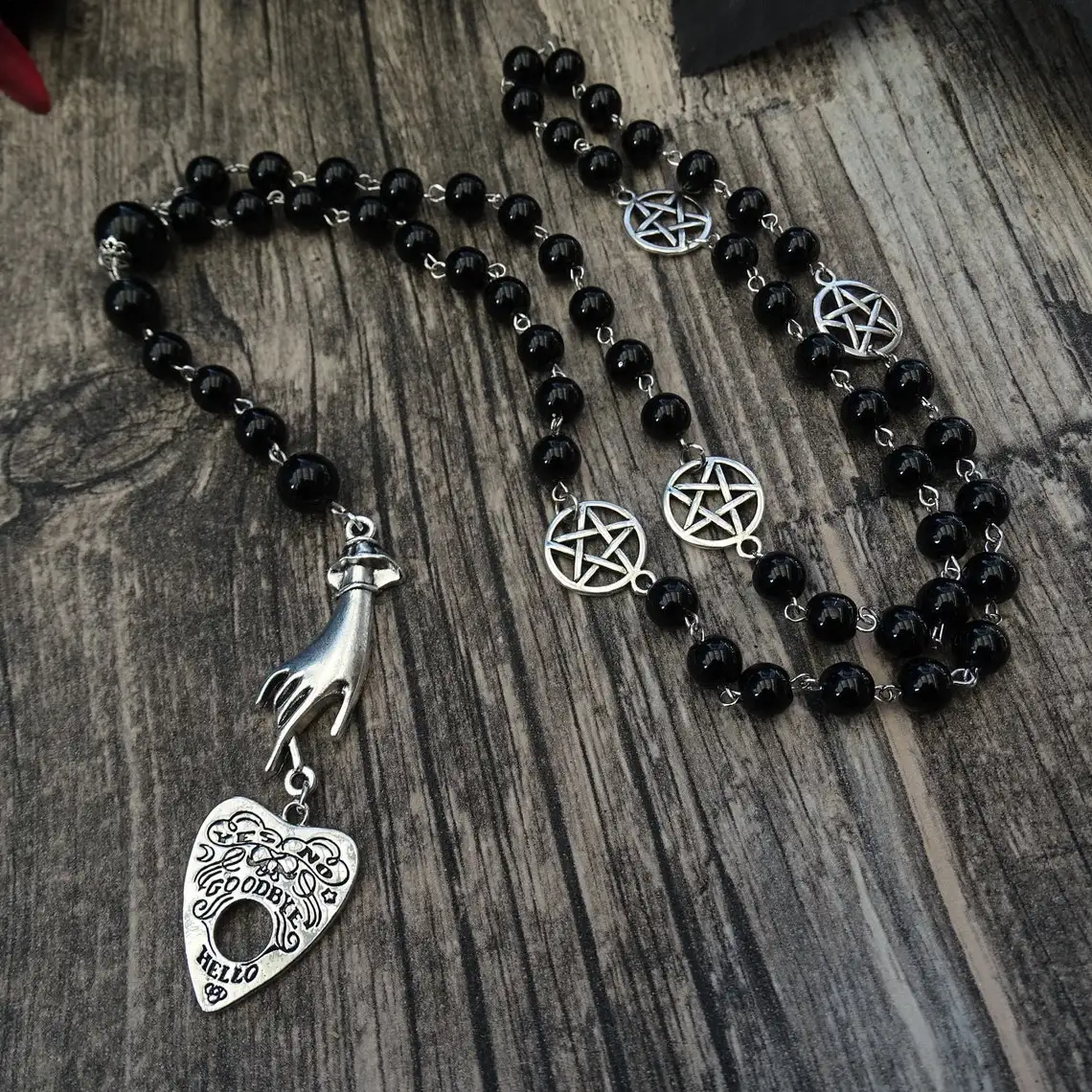 Gothic Black Lace Choker Necklace With Three Coffin Charms – Badboy  Jewellery