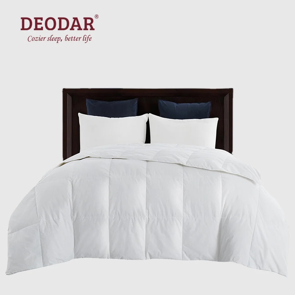 Deodar White Goose Down Filler Duvet Comforter 100 Cotton Luxury