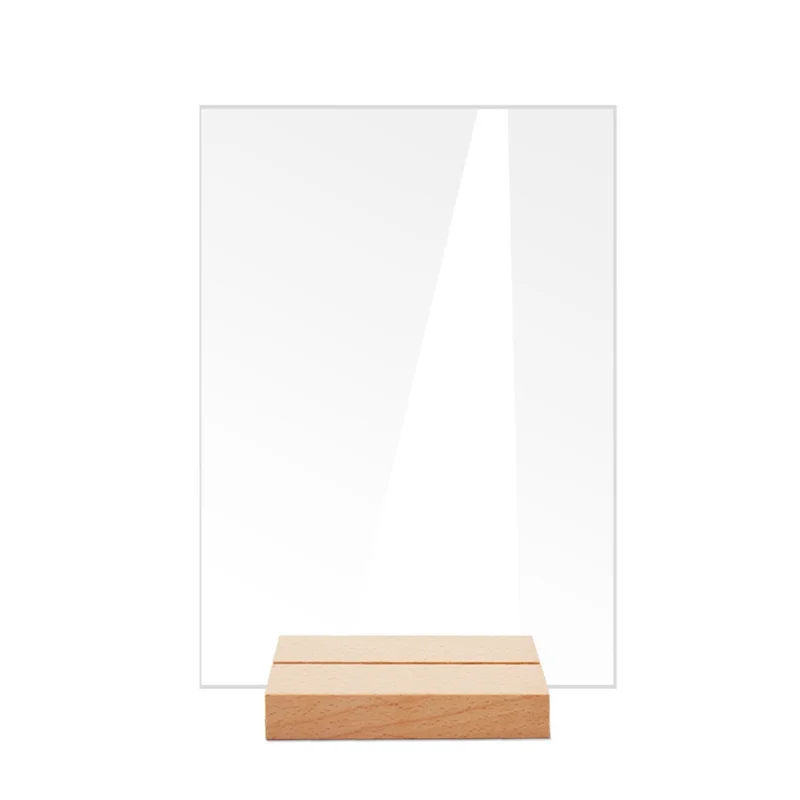 12PCS DIY Blank Acrylic Table Sign Clear Sign With Stand Transparent Arch Table Numbers Card Wedding Decoration, Durable D