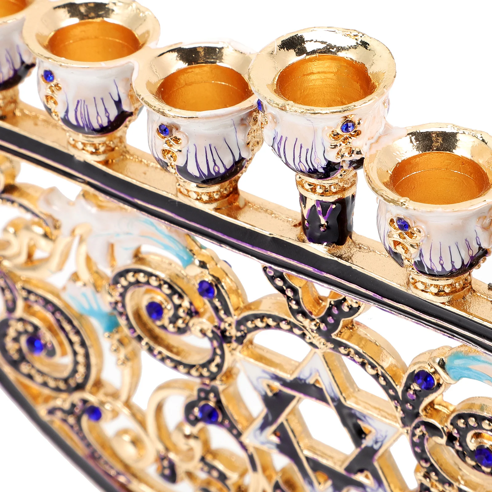Menorah Hanukkah Classica A 9 Rami: Candeliere Tradizionale In Metallo, Vintage, Portacandele Per Decorazioni Domestiche E Feste