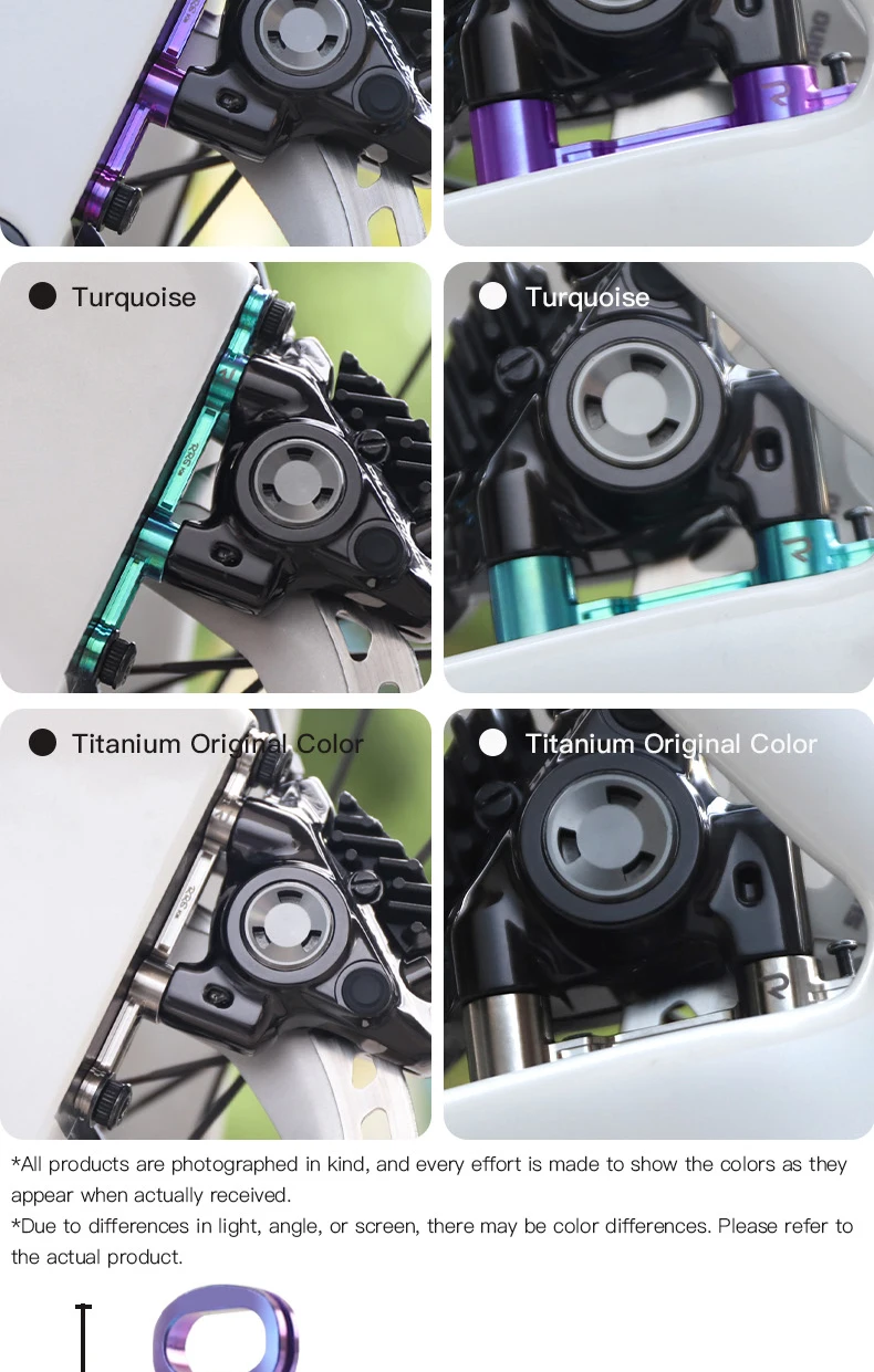 RRSkit Titan-Legierung Fahrrad-Scheibenbremsenadapter 140mm 160mm Rotor-Umrüsthalterung für Shimano Rennrad MTB Bremssattel – Detail 7