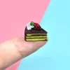 10PCS Dollhouse Miniature Resin Triangle Cakes Doll Simulation Mini Bakery Bread DIY Kitchen Accessories 2