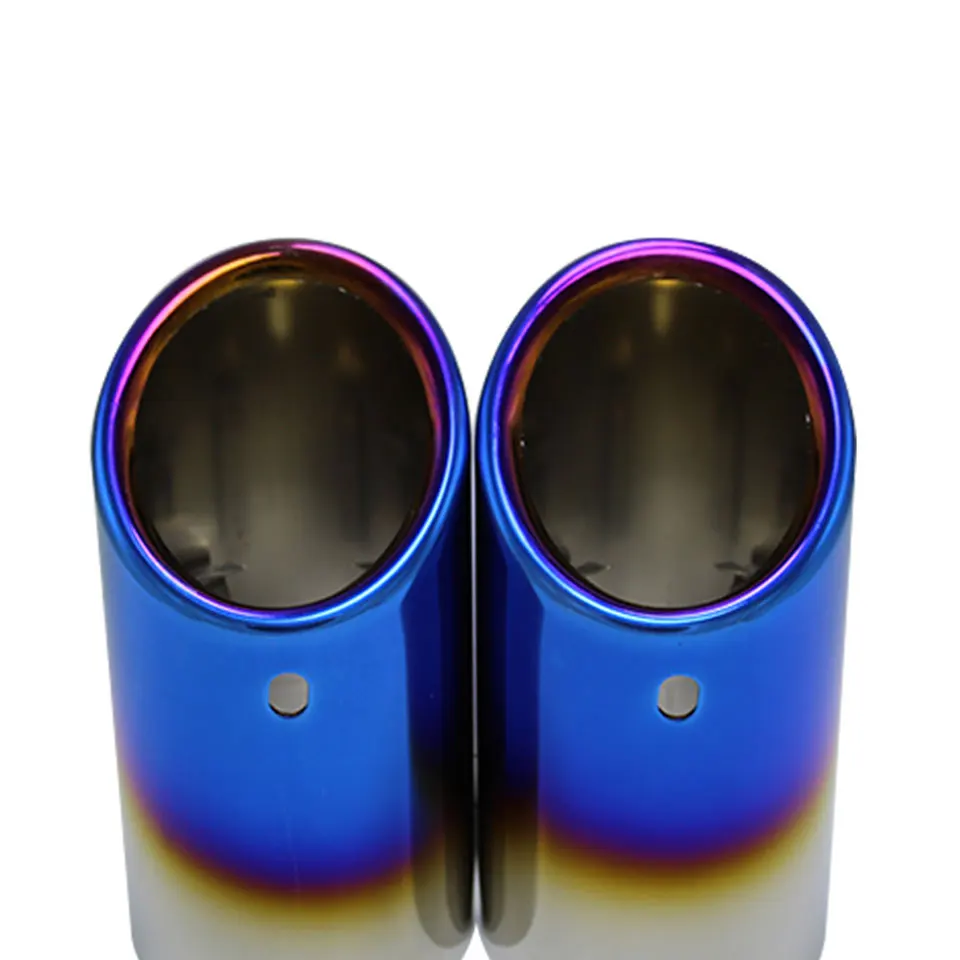 Car Exhaust Muffler Tip 2Pcs For BMW 5 Series 520i 525i 528i 530i 535d 535i F10 F11 F18 F07 GT E39 E60 E34 E61