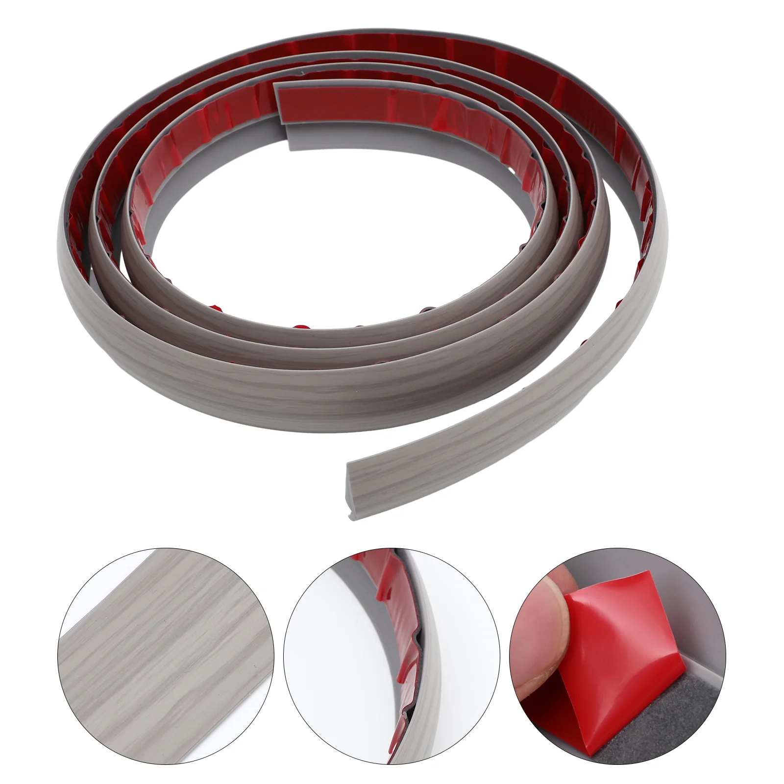 

Pvc Self-adhesive Floor Edge Strip Rug Carpet Trim Strips Edging Tile Flooring to Threshold