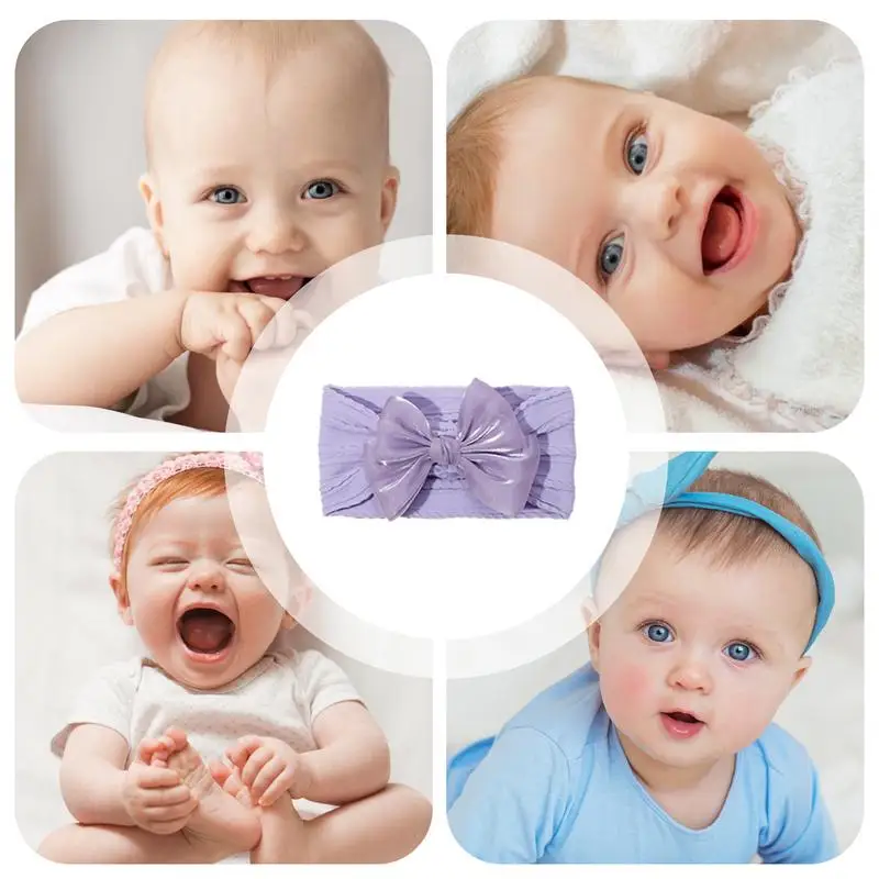 Baby Bows And Headbands Knot Headbands With Hair Bows Stretchy Knot With Hair Soft Hairbands Girls