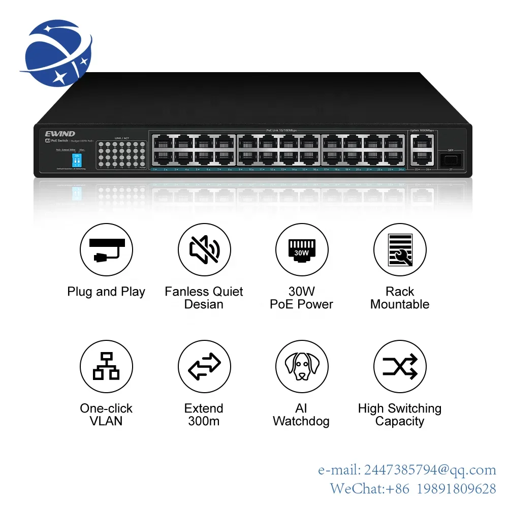 

Yun Yi Multifunctionele Easy Smart 8K Mac Unmanaged Poe Desktop Network Switch Met Vlan En 300M Afstand