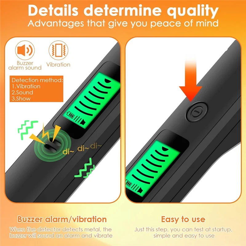 B29C-Metal Detector, Detector With Audible & Alerts Metal Detector Treasure Finder For Metal Object