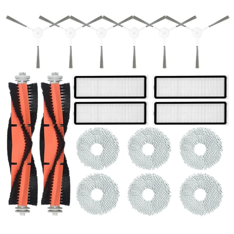 

18PCS For Xiaomi Robot Vacuum S10+ /S10 Plus Vacuum Cleaner Main Side Brush Hepa Filter Mop Rag Cloth Replacement Accessories