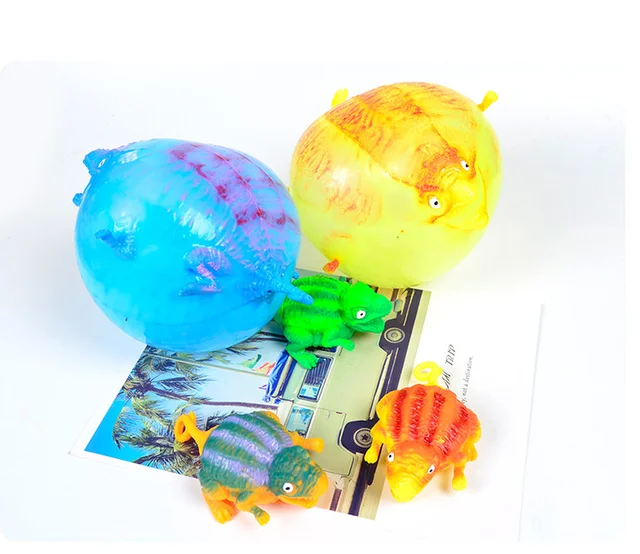 Kids Funny Blowing Animals Inflate Dinosaur Vent Balls Antistress Hand Balloon Fidget Party Sports Games Toys for Children Gift 3