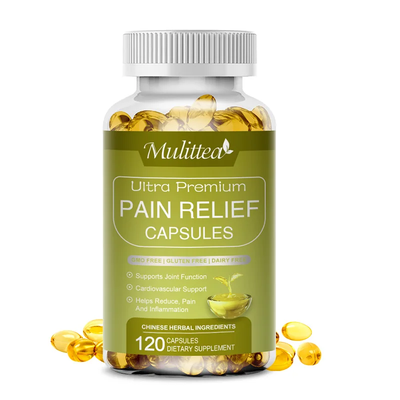 Mulittea Pain Relief Capsules for Joint Health Anti Inflammatory Knee Muscle Relieve Joint Pain Headaches