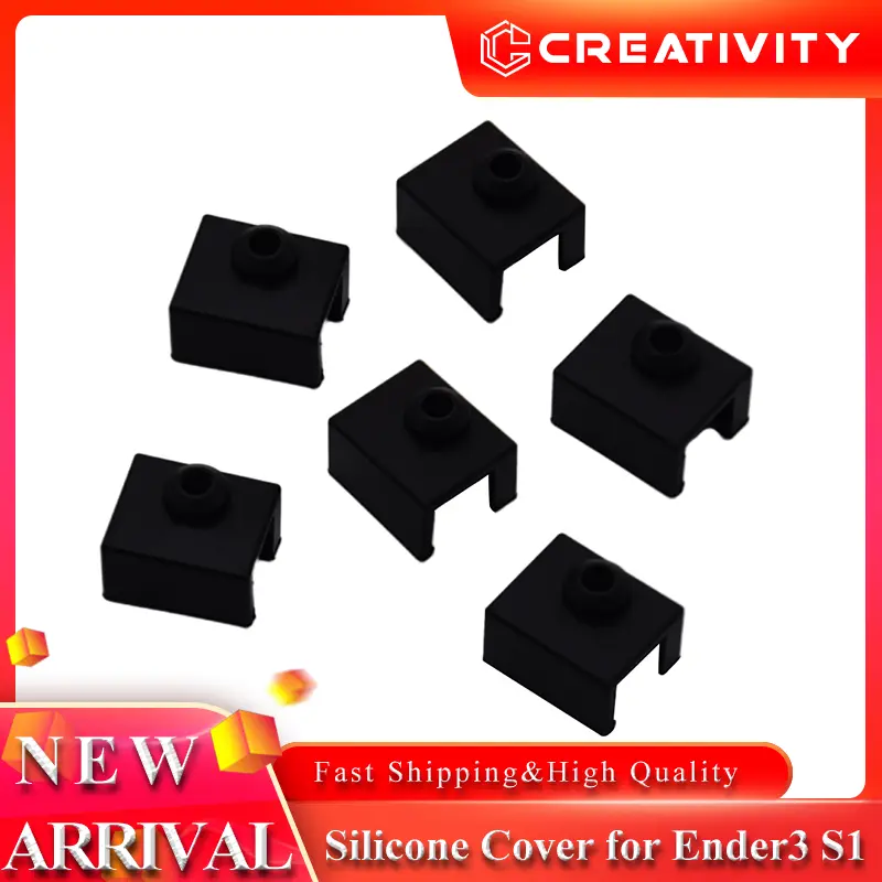Ender 3 S1 Heater Block Silicone Cover For Sprite Extruder Protect Sock Covers Fit Ender 3 S1 Pro CR10 Smart Pro Heat Block image 1
