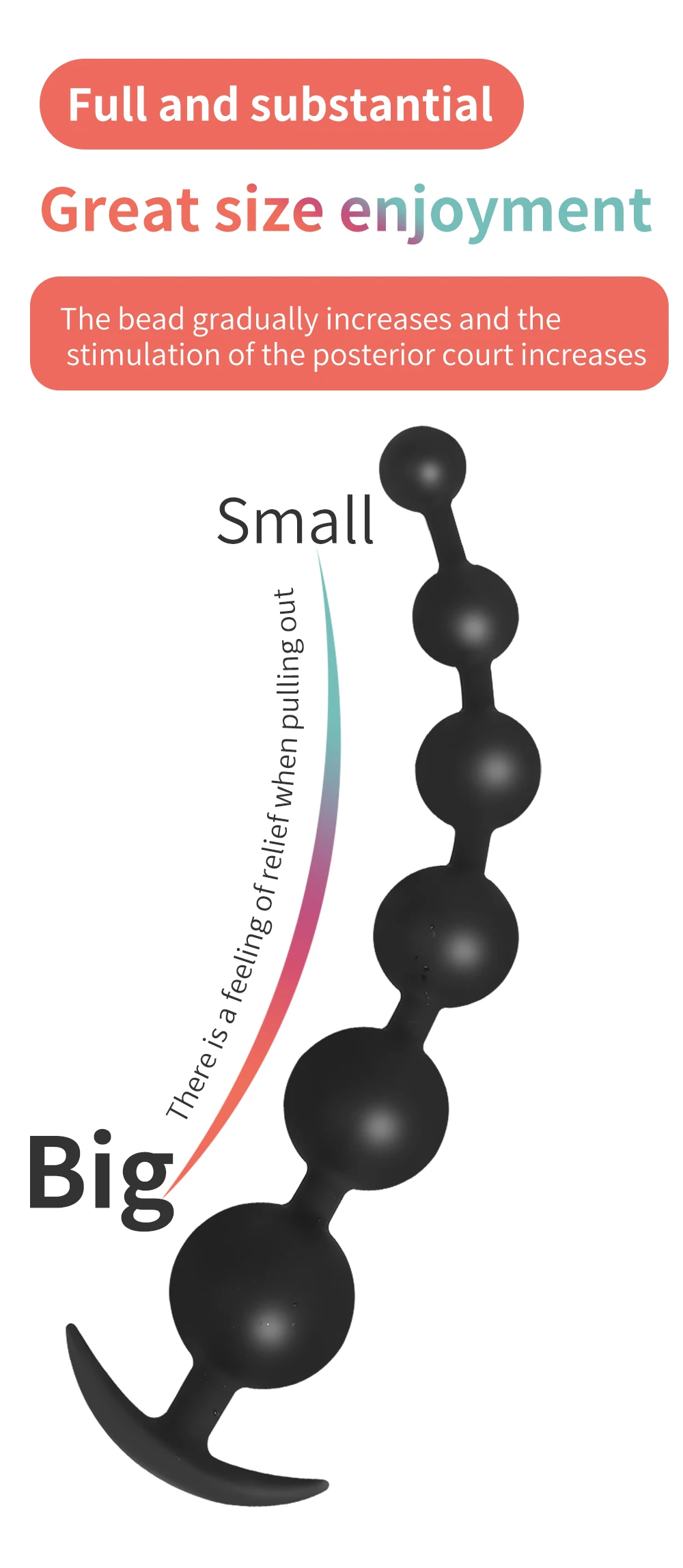Cute Anal Beads Silicone Anal Balls Pull Ring Vaginal Dilator Buttplug Anal  Toys | eBay
