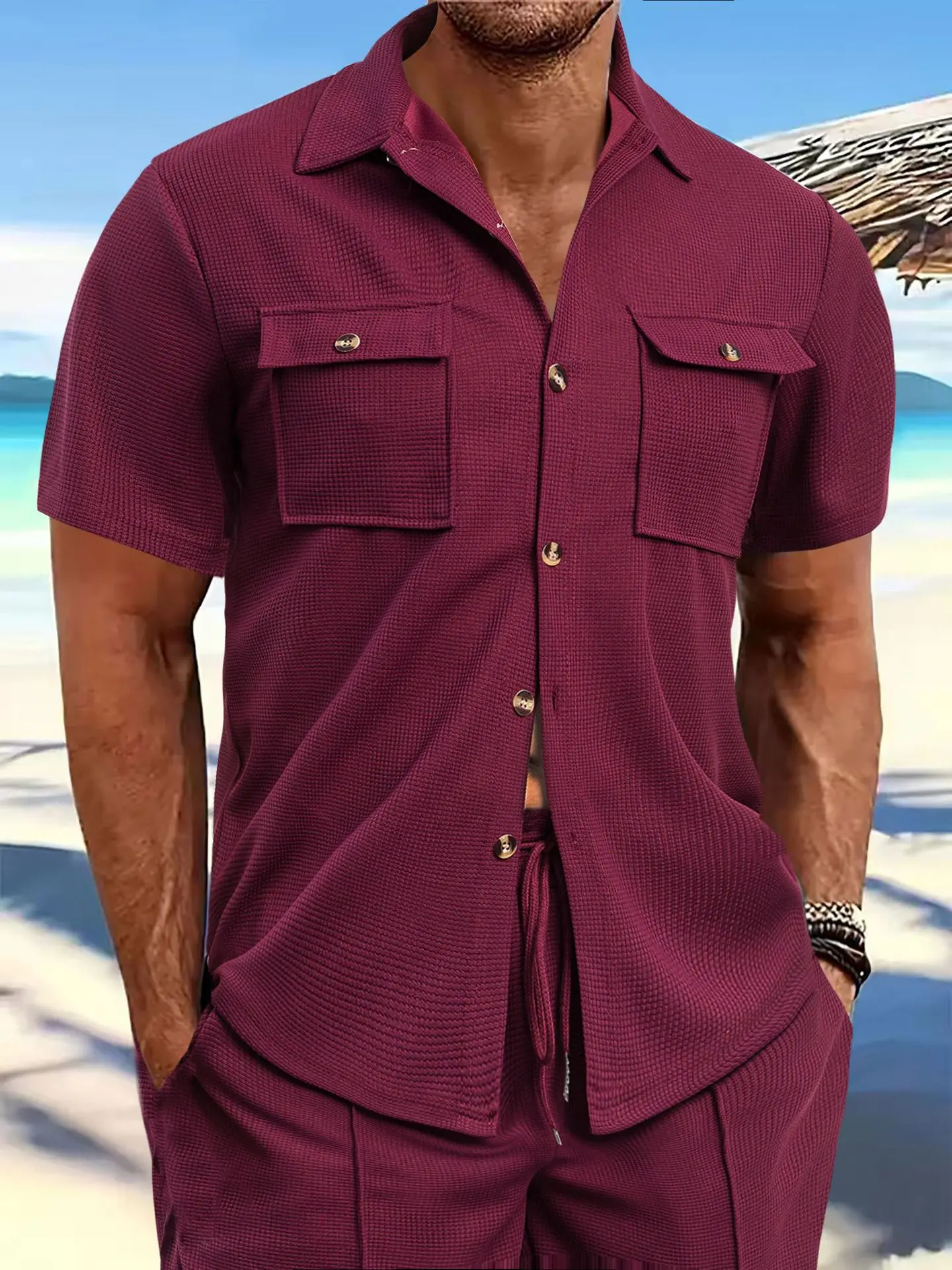 Men's shirt new outdoor can go out men's short sleeve clothes casual jacket summer men's sportswear spring summer shirt