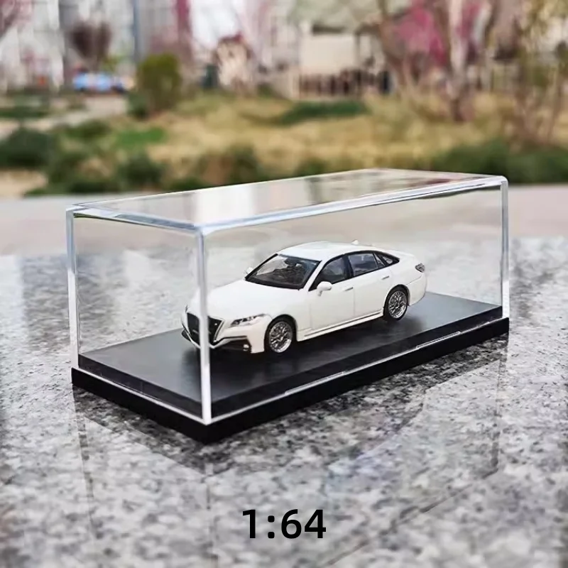 JINGHANGER 50 pezzi Scatole Espositive in Plastica Trasparente per Giocattoli per Auto Scala 1/64 Veicolo Modello Auto Vetrina Organizer Scatola Modello Auto Esposizione Box 3,4x2,8x7,5 cm