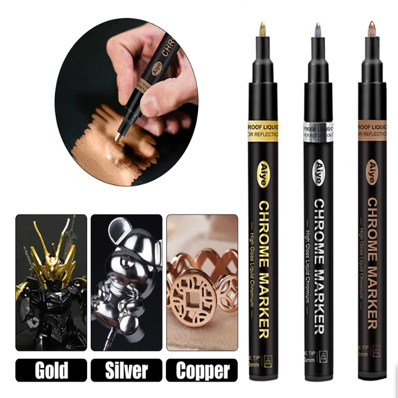 Silver Long Lasting Interior Tire Paint Pen Permanent Water Proof