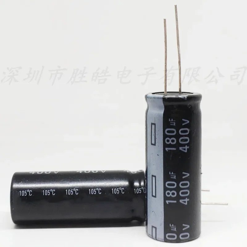 （1PCS） 400V180UF   Aluminum Electrolytic Capacitors  Size 18x40mm  400V180UF  High Quality 1pcs electrolytic capacitor 16v22000uf 16v 22000uf 18x40 mm high frequency low esr aluminum capacitors