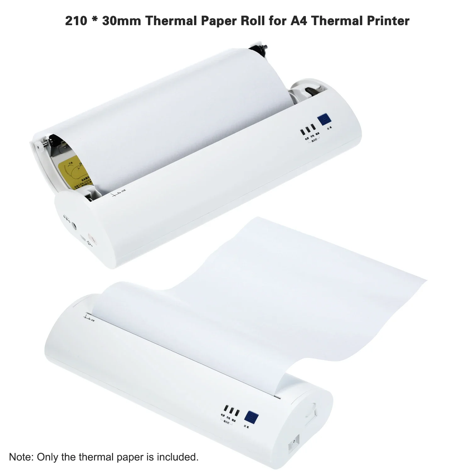 A4 Thermal Paper Roll for MT810 Thermal Printer BPA-free 210*30mm(8.3*1.2in) Image Long-lasting Perfect for Photo Picture
