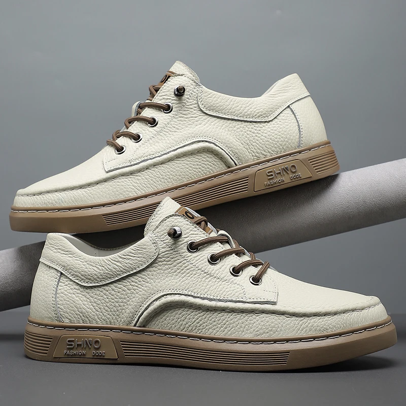 Leather Shoes For Man Genuine Leather Casual Shoes Fashion Business Oxford High Quality Designer Work