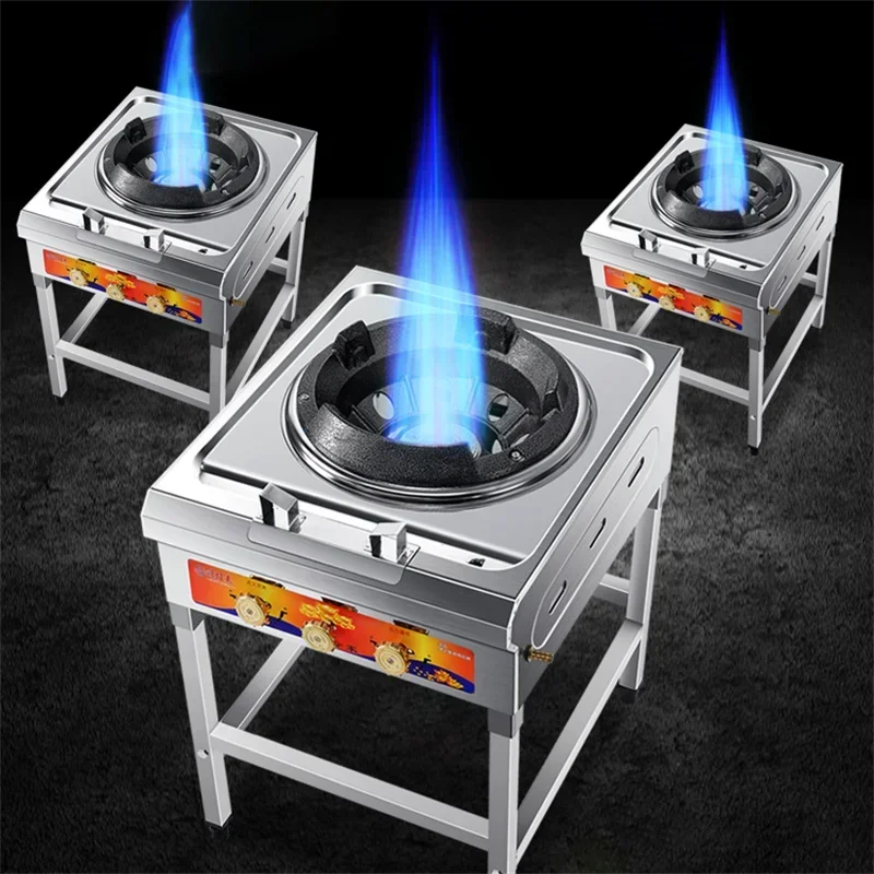 Household Fierce gas Stove Commercial Hotel Restaurant Gas Cooker High Pressure Liquefied Gas Cooktop with Flameout Protection 3