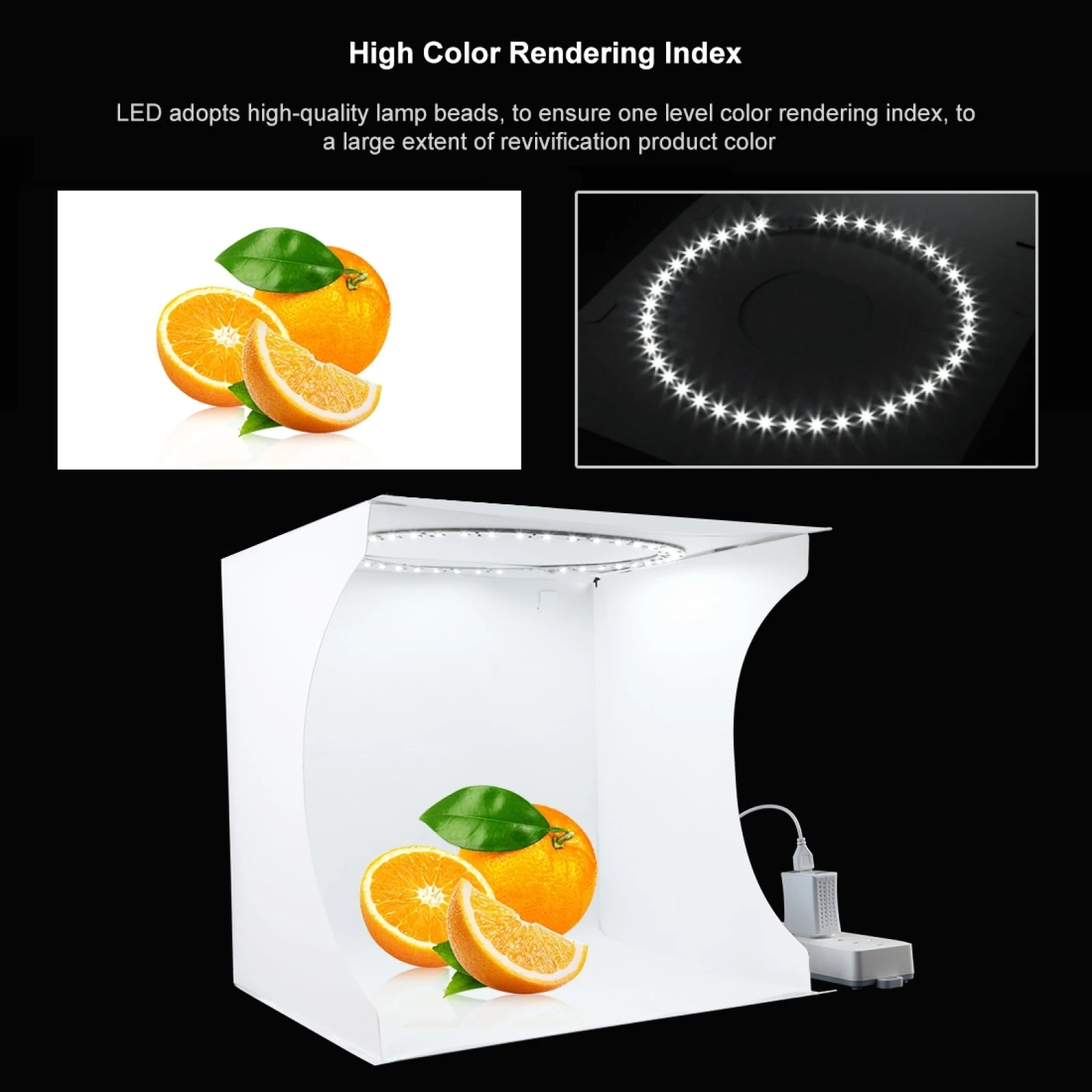 30cm Folding Portable Ring Light Board Photo Lighting Studio Shooting Tent Box Kit 6 Colors Backdrops