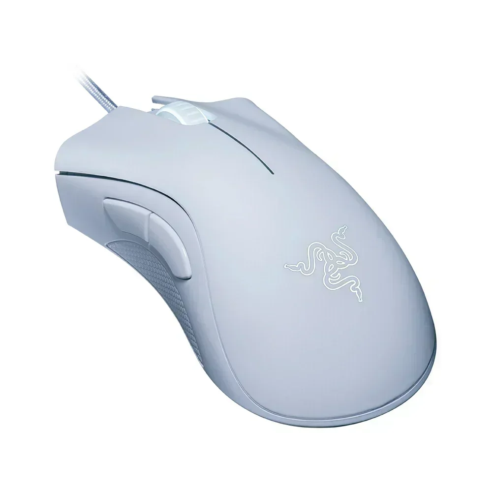 Razer DeathAdder 필수 유선 게이밍 마우스, 노트북 PC 게이머용 6400DPI 광학 센서, 5 개의 독립 버튼
