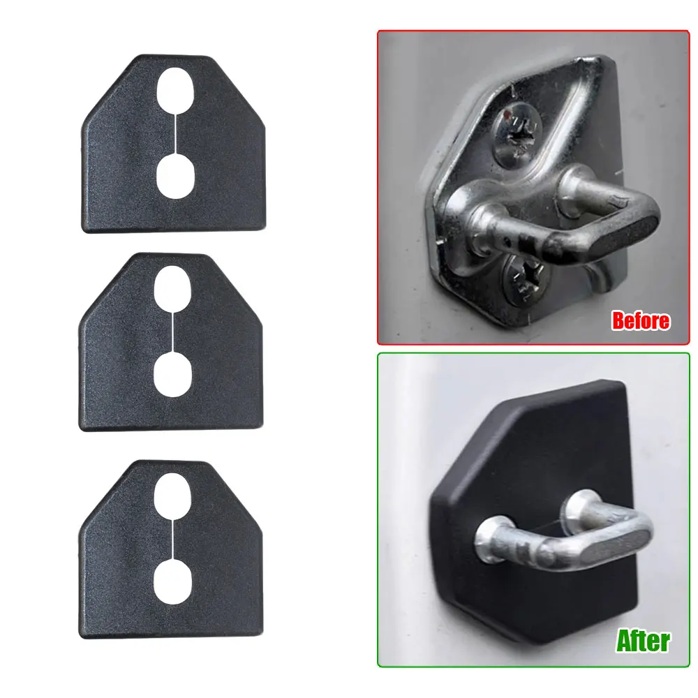 4 db fekete műanyag csattal ellátott korróziógátló autóajtózár védőburkolat kiegészítők Subaru Forester Legacy XV-hez_voghion.com