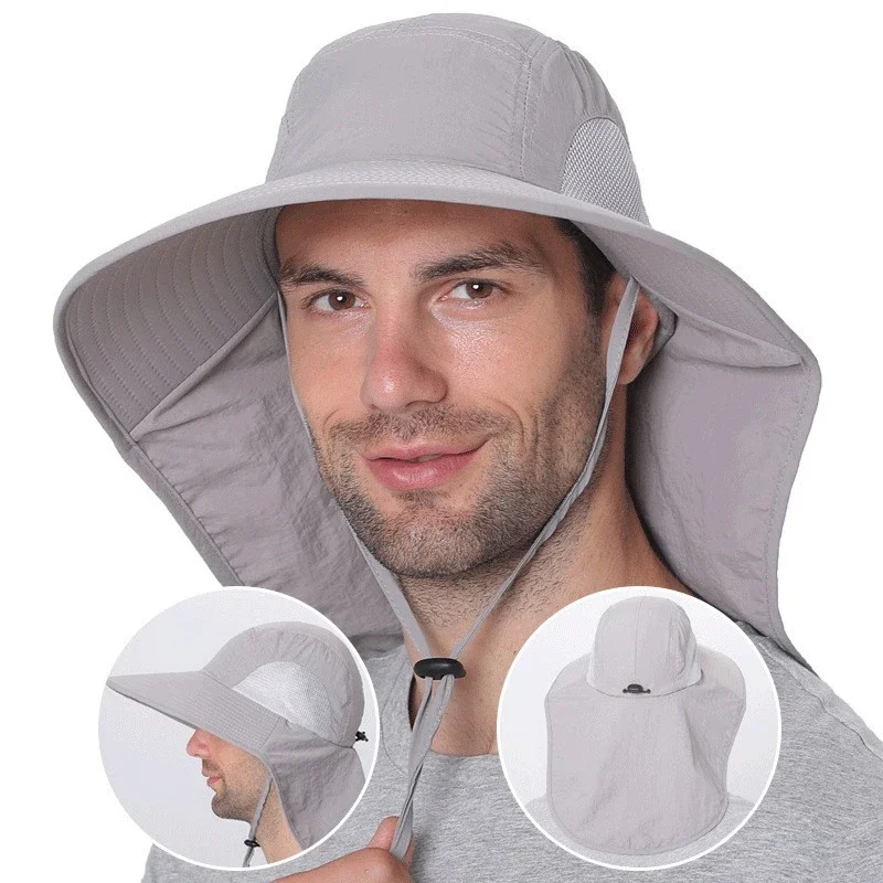 Sun Hat UV Protection Outdoor Hunting Fishing Cap for Men Women Camping Visor Bucket Hat Neck Flap Fisherman Hat sun hat fisherman hat sun protection hat