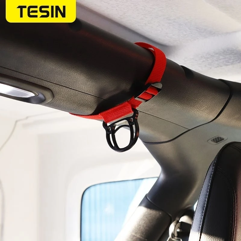 TESIN Car Coat Hanger for Wrangler TJ JK JL JT Car Coat Hook stand Interior Accessories for Jeep Wrangler TJ JK JL JT 1997-