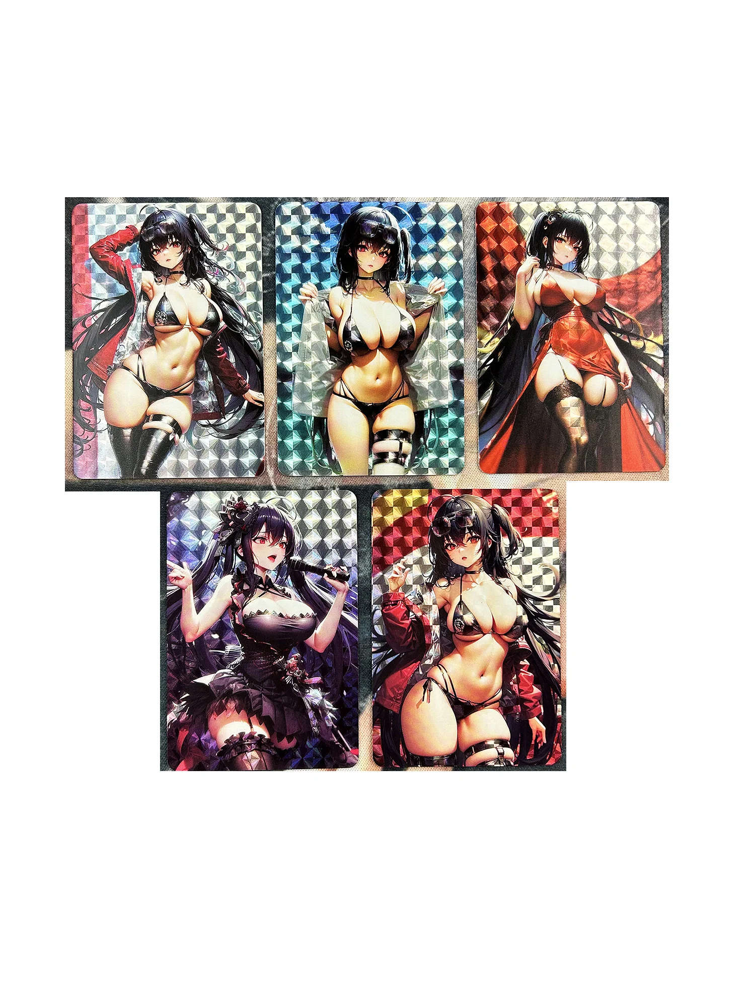 5pcs/set ACG Azur Lane Refraction Sexy Girls Boutique Suit Hobby Collectibles Game Anime Collection Cards