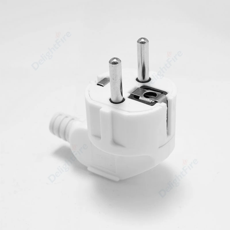 Adaptador Enchufe Shuko Europeo con Tierra Blanco