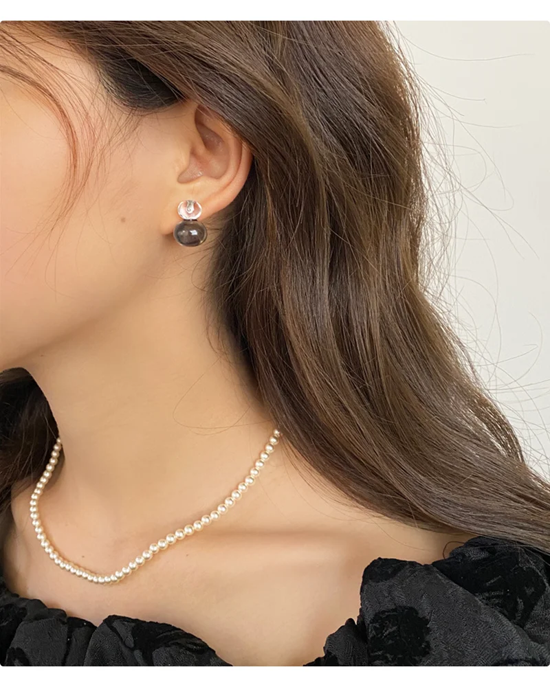 2026 Kontrastfarbene, hochtransparente Harz-Ohrstecker | Koreanischer Niedlicher Stil, hypoallergen | Weihnachtlicher Bohemian-Party-Schmuck – Detail 17