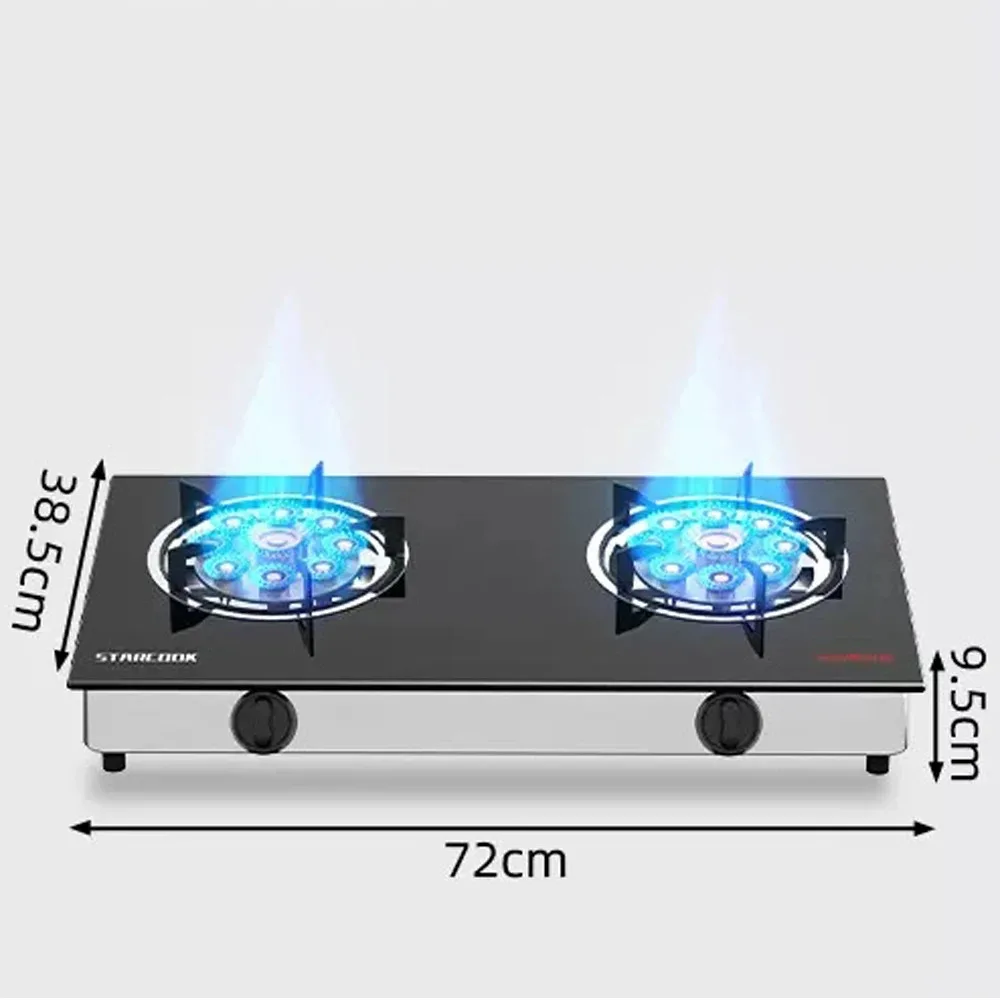 Table Top Gas Cooker 2 Burner Household Cocina A Gas Doube Cooktop Gas Stove Fierce Fire Kitchen Cooker 2
