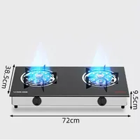 Table Top Gas Cooker 2 Burner Household Cocina A Gas Doube Cooktop Gas Stove Fierce Fire Kitchen Cooker 2