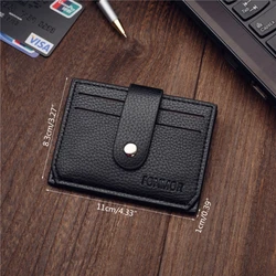 Fashion Leather Men Slim  Money for CASE Credit Card Holder Coin Pock