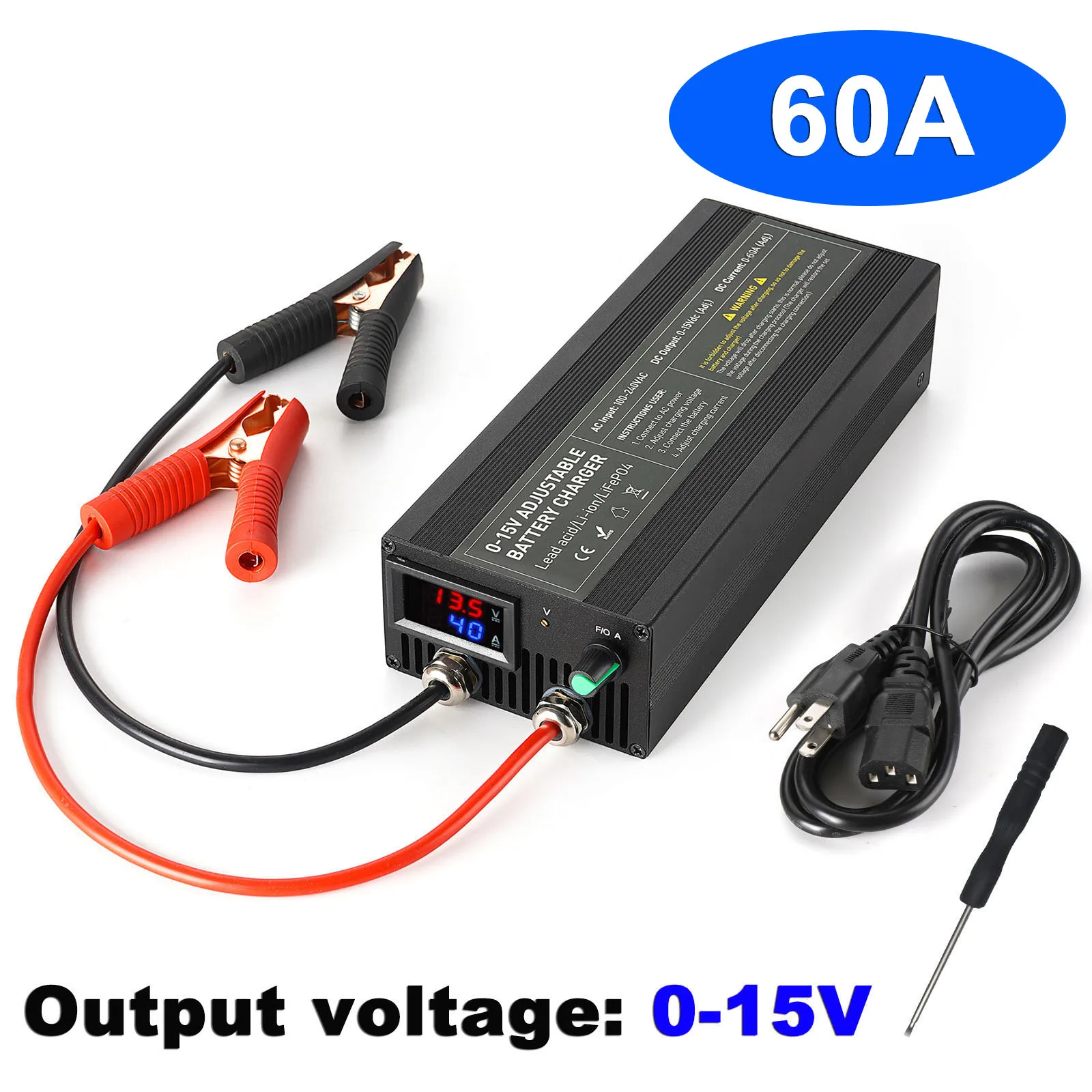 60A-14-6v-Lifepo4-Charger-0-15V-Adjustable-Battery-Charge-Car-Fast ...