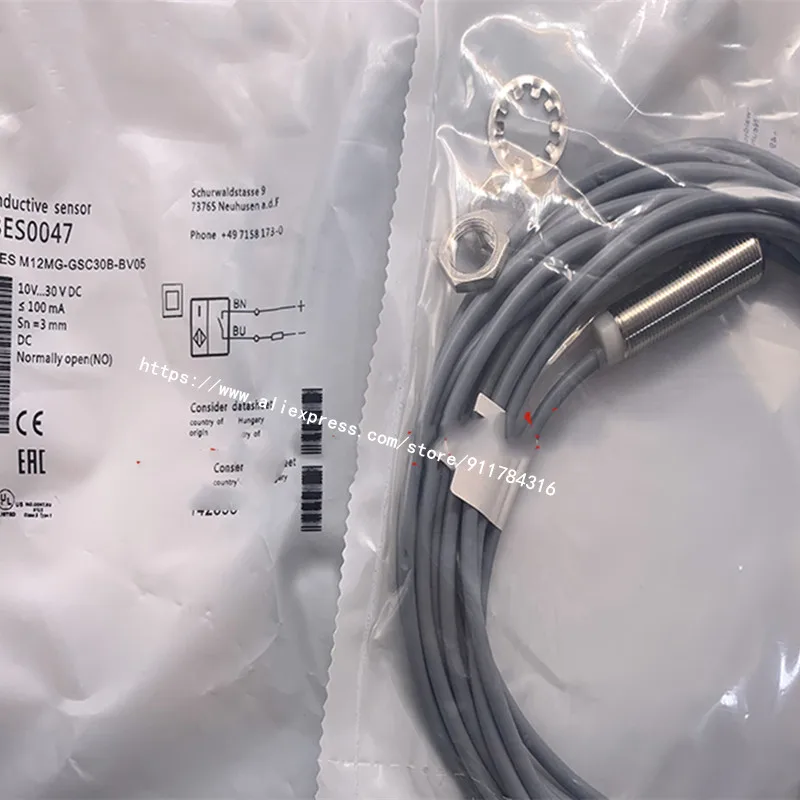 

Новый высококачественный Бесконтактный переключатель Balluff BES04EH BES M12MG-GSC30B-BV10, 2 шт.