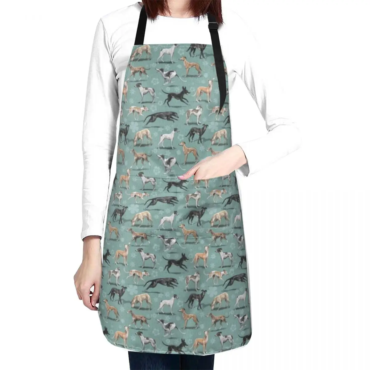 

The Greyhound Apron Teacher Apron Costume Waiter For Home Accessories kitchen clothes