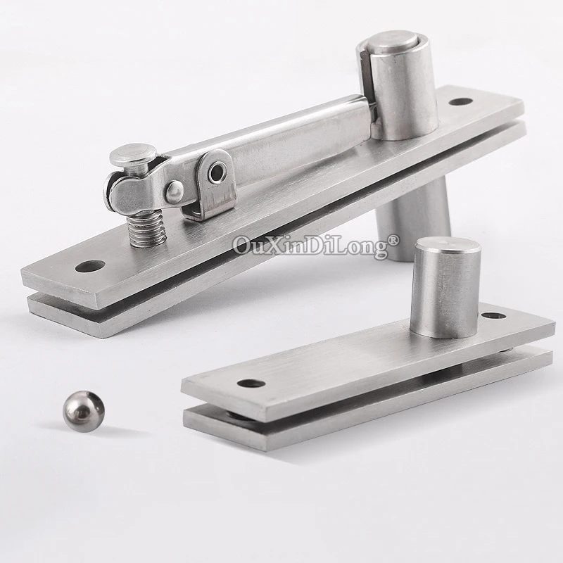 

Stainless Steel Heavy Duty Door Hinges 360° Rotation Invisible Hidden Door Pivot Hinges Install Up and Down Loading 150KG/Set