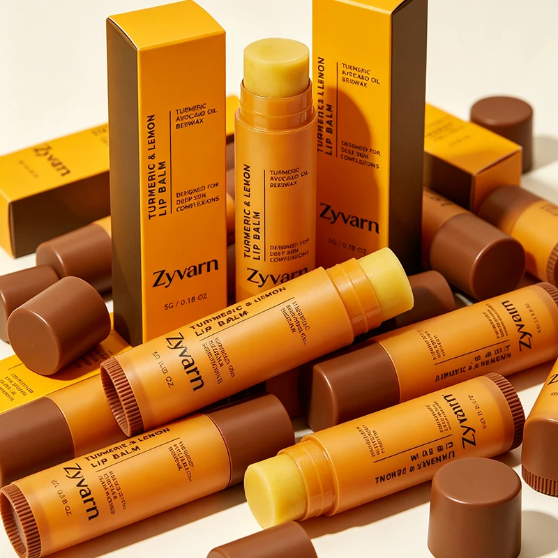 Revitalizing Lemon Turmeric Lip Balm - Deep Nourishment & Moisture, Gentle Exfoliation, Winter Defense Against Dryness