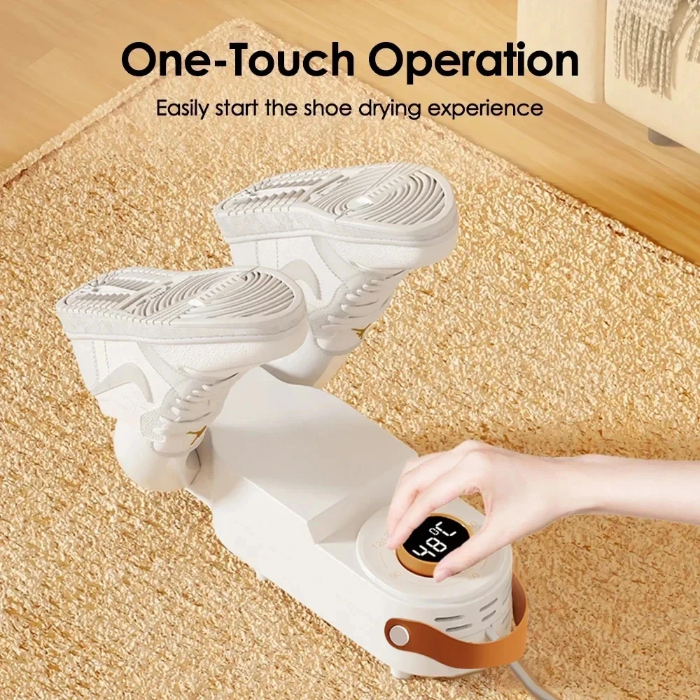 지능형 타이머 신발 건조기, 텔레스코픽 조절식 건조기, 빠른 건조, 탈취, 살균 신발 건조기