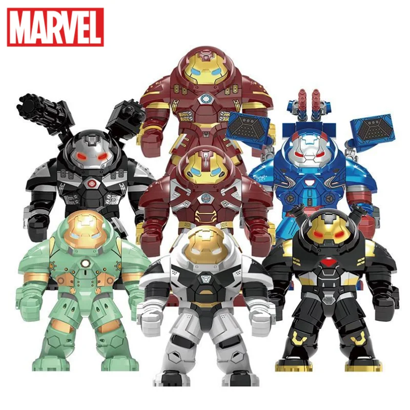 Iron Man Marvel Hulkbuster Blinded War Machine Cartoon Building Blocks Assemblaggio Regalo Giocattolo Educativo Creativo Per Bambini