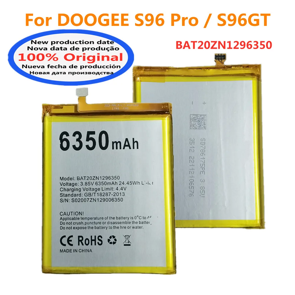 

Аккумулятор Для DOOGEE S96 S96 Pro S96 GT, 6350 мАч, с инструментами